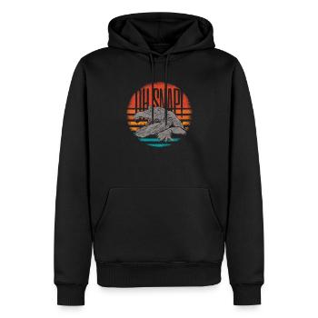 Tierreptil-alligator-illustration Oh Snap - Männer Premium Bio Hoodie - Schwarz - Vorne - Nico (187cm)