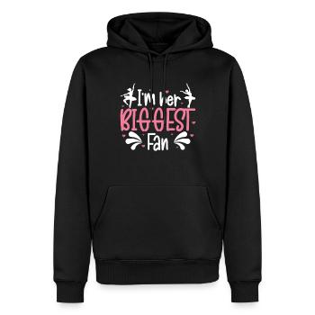 Ballet - Sweat à capuche Premium bio Homme - noir - Devant - Nico (187cm)