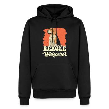 Beagle Flüsterer Beagles Liebhaber Welpe Hund - Männer Premium Bio Hoodie - Schwarz - Vorne - Nico (187cm)