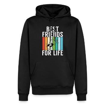 Dog Owner Gift Dog Lover - Men’s Premium Organic Hoodie - black - Front - Nico (187cm)