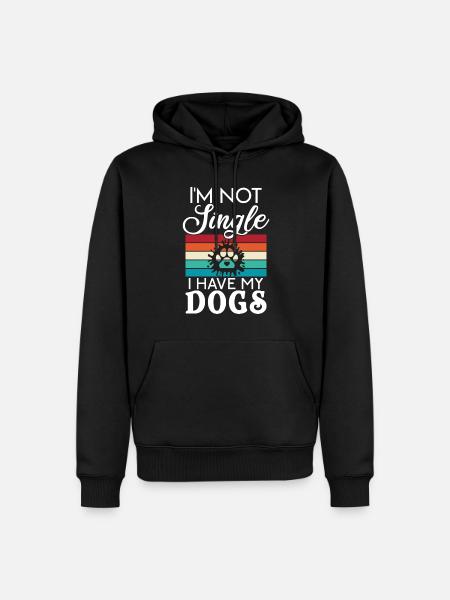 Dog Owner Gift Dog Lover - Men’s Premium Organic Hoodie - black