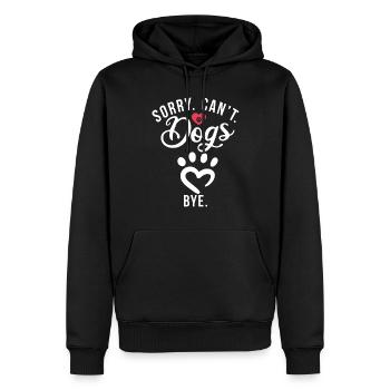 Dog Owner Gift Dog Lover - Men’s Premium Organic Hoodie - black - Front - Nico (187cm)