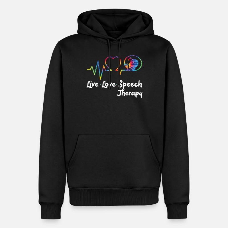 Speech Therapist Therapy Assistant - Männer Premium Bio Hoodie - Schwarz