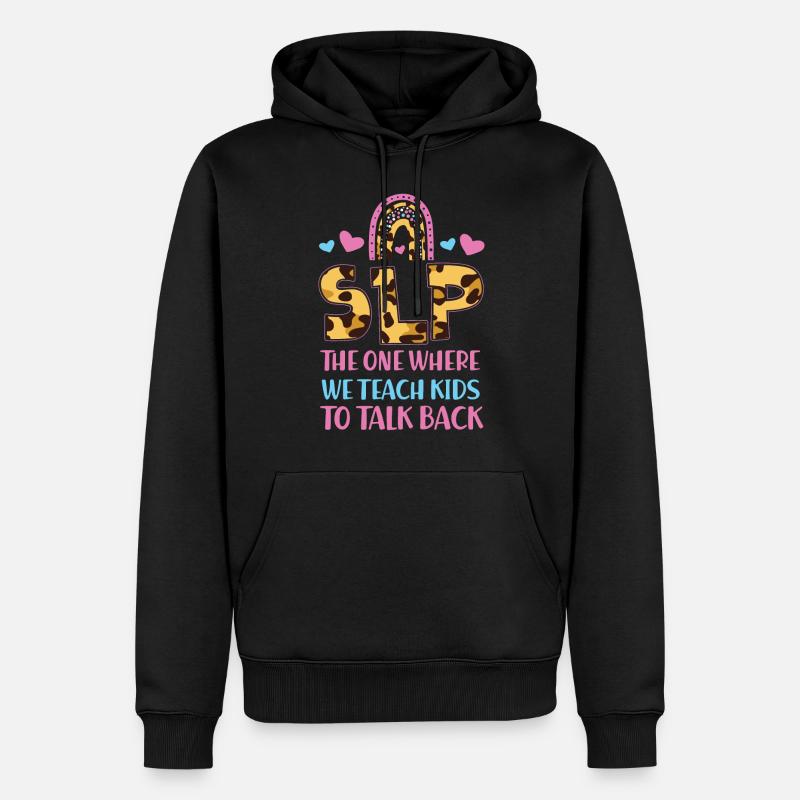 Speech Therapist Therapy Assistant - Männer Premium Bio Hoodie - Schwarz