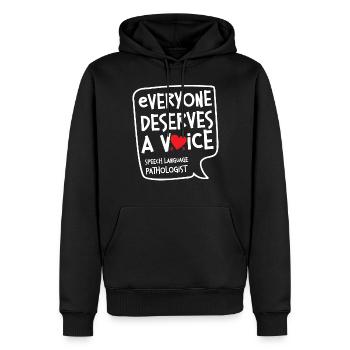 Speech Therapist Therapy Assistant - Männer Premium Bio Hoodie - Schwarz - Vorne - Nico (187cm)