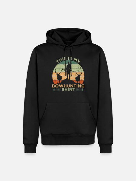 Bowhunting Shirt - Men’s Premium Organic Hoodie - black