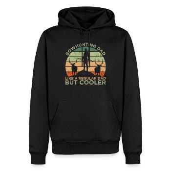 Bowhunting Dad - Men’s Premium Organic Hoodie - black - Front - Nico (187cm)