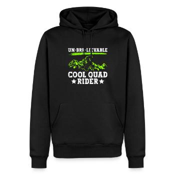 Quadfahrer Quad - Sweat à capuche Premium bio Homme - noir - Devant - Nico (187cm)