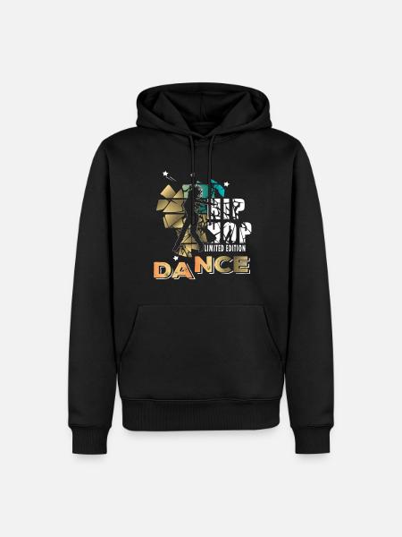 Hip Hop Dance - Männer Premium Bio Hoodie - Schwarz