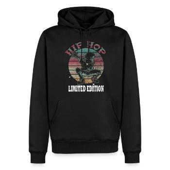 Tänzer Breakdance Bboy Oldschool - Männer Premium Bio Hoodie - Schwarz - Vorne - Nico (187cm)