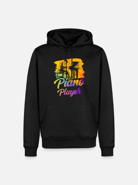 Piano player Piano musician Piano - Men’s Premium Organic Hoodie - black