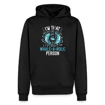 Killer whale killer whale watching Orca whale watching - Men’s Premium Organic Hoodie - black - Front - Nico (187cm)