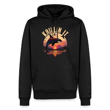 Killer whale killer whale watching Orca whale watching - Men’s Premium Organic Hoodie - black - Front - Nico (187cm)