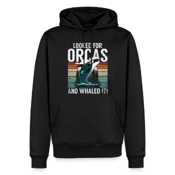 Killer whale killer whale watching Orca whale watching - Men’s Premium Organic Hoodie - black - Front - Nico (187cm)
