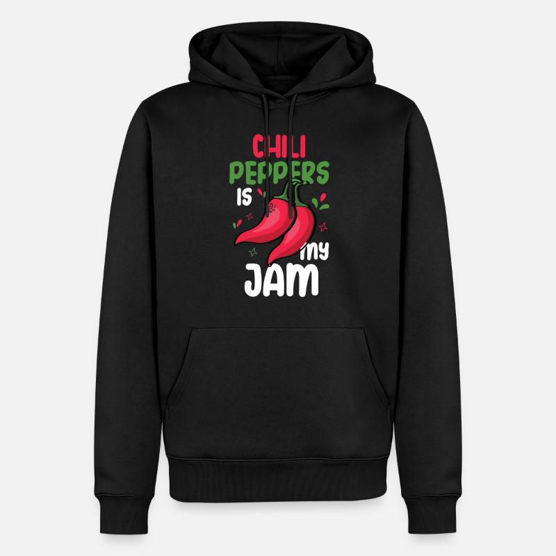 Chili-Pfeffer - Männer Premium Bio Hoodie - Schwarz