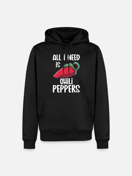 Chili pepper - Men’s Premium Organic Hoodie - black
