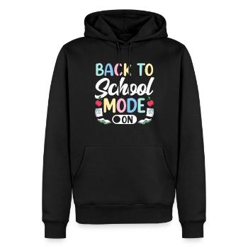 Schulanfang Modus Ein Schule Lehrer Schulstart - Männer Premium Bio Hoodie - Schwarz - Vorne - Nico (187cm)