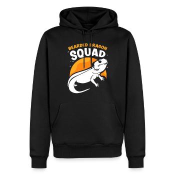 Bearded Dragon Squad Pet Bearded Dragon Animal - Sweat à capuche Premium bio Homme - noir - Devant - Nico (187cm)