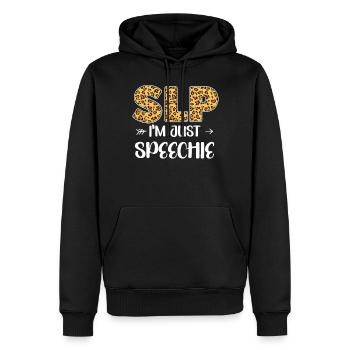 Speech Therapist Therapy Assistant - Men’s Premium Organic Hoodie - black - Front - Nico (187cm)
