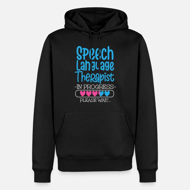 Speech Therapist Therapy Assistant - Männer Premium Bio Hoodie - Schwarz