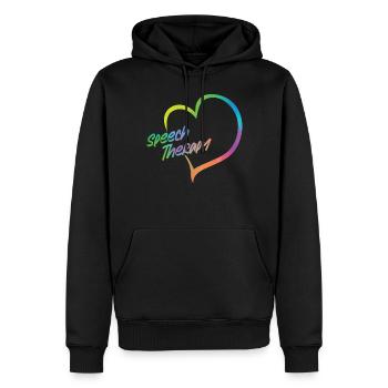 Speech Therapist Therapy Assistant - Männer Premium Bio Hoodie - Schwarz - Vorne - Nico (187cm)