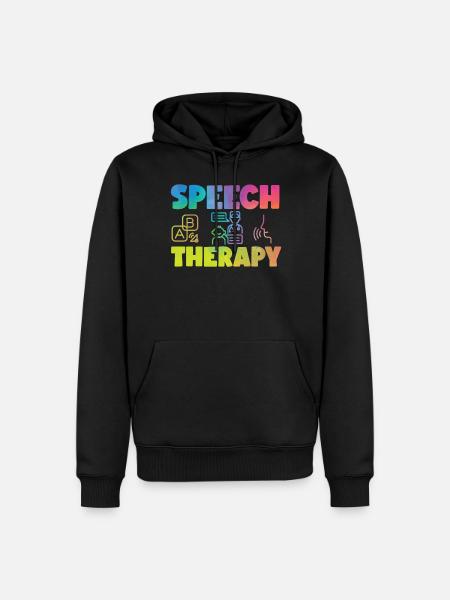 Speech Therapist Therapy Assistant - Men’s Premium Organic Hoodie - black