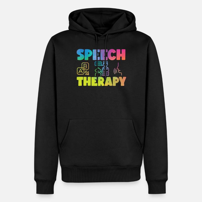 Assistant orthophoniste - Sweat à capuche Premium bio Homme - noir