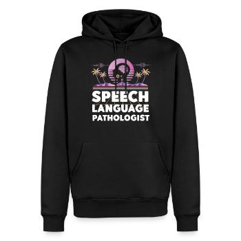 Speech Therapist Therapy Assistant - Männer Premium Bio Hoodie - Schwarz - Vorne - Nico (187cm)