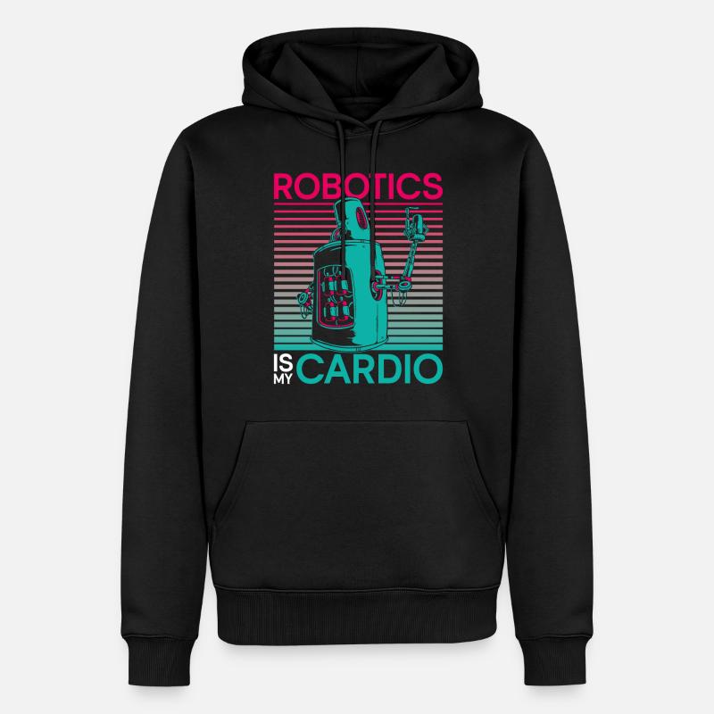 Robot Robotique Ingénieur Robotique Robotique - Sweat à capuche Premium bio Homme - noir