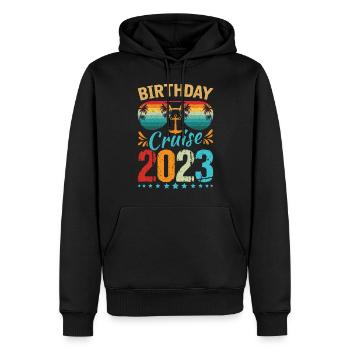 Birthday Cruise Squad Shirt Cruise Squad 2023 - Men’s Premium Organic Hoodie - black - Front - Nico (187cm)