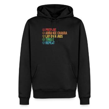 Reiki Meister Und Reiki Praktizierender - Männer Premium Bio Hoodie - Schwarz - Vorne - Nico (187cm)
