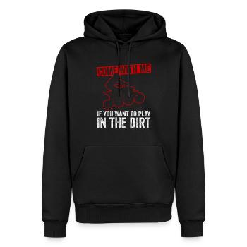 Quad Quadfahrer - Sweat à capuche Premium bio Homme - noir - Devant - Nico (187cm)