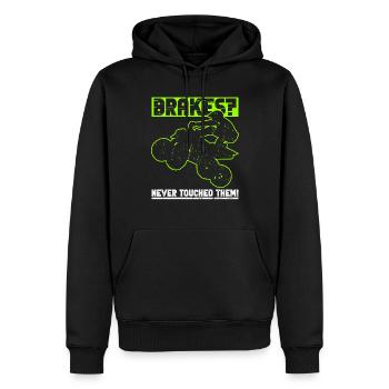 Quad Quadfahren - Sweat à capuche Premium bio Homme - noir - Devant - Nico (187cm)