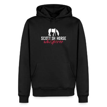 Cheval écossais Clydesdale Reiter Reiten - Sweat à capuche Premium bio Homme - noir - Devant - Nico (187cm)