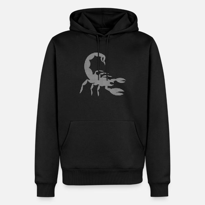 Skorpion - Männer Premium Bio Hoodie - Schwarz