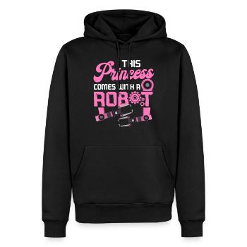 Robot Robotics Engineer Female - Männer Premium Bio Hoodie - Schwarz - Vorne - Nico (187cm)