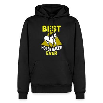 Bester Pferderennen Reiter Aller Zeiten Pferd - Männer Premium Bio Hoodie - Schwarz - Vorne - Nico (187cm)
