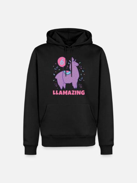 Llama Gift Llama Lover Gift - Men’s Premium Organic Hoodie - black