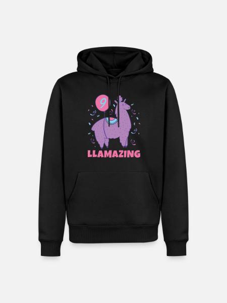 Llama Gift Llama Lover Gift - Men’s Premium Organic Hoodie - black