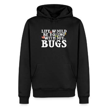 Insekt - Männer Premium Bio Hoodie - Schwarz - Vorne - Nico (187cm)