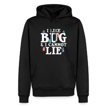 Insekt - Männer Premium Bio Hoodie - Schwarz - Vorne - Nico (187cm)