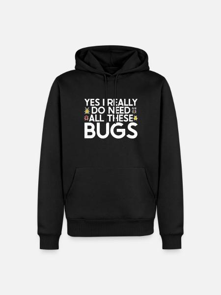 Insecte - Sweat à capuche Premium bio Homme - noir