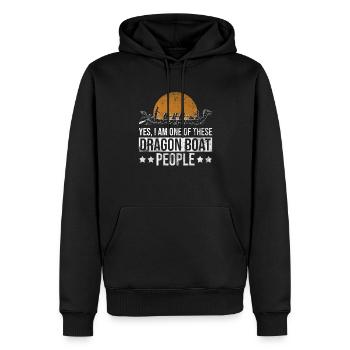 Drachenboot Paddeln Und Drachenbootrennen - Männer Premium Bio Hoodie - Schwarz - Vorne - Nico (187cm)