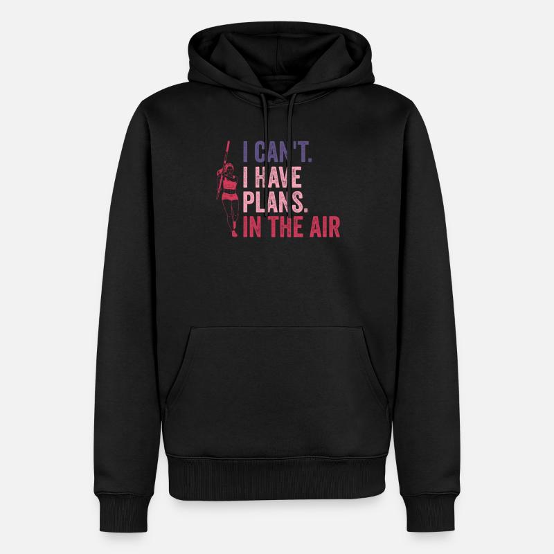 Stabhochspringen Mädchen - Männer Premium Bio Hoodie - Schwarz