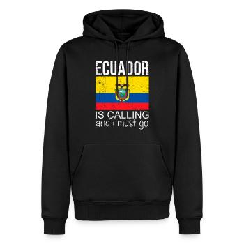Ecuador Spruch - Männer Premium Bio Hoodie - Schwarz - Vorne - Nico (187cm)