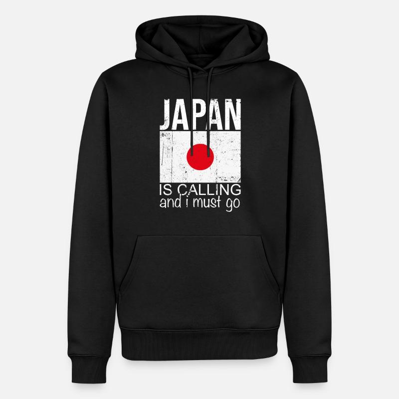 Japan Spruch - Männer Premium Bio Hoodie - Schwarz