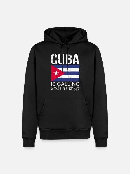 Cuba Dicton - Sweat à capuche Premium bio Homme - noir