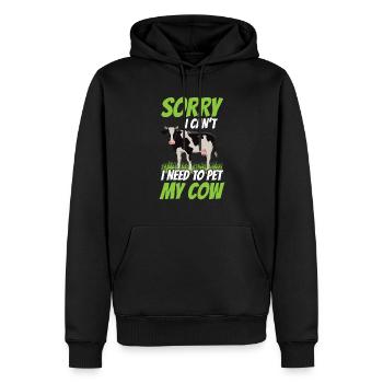 Kann Nicht Ich Muss Meine Kuh Streicheln Kühe - Männer Premium Bio Hoodie - Schwarz - Vorne - Nico (187cm)