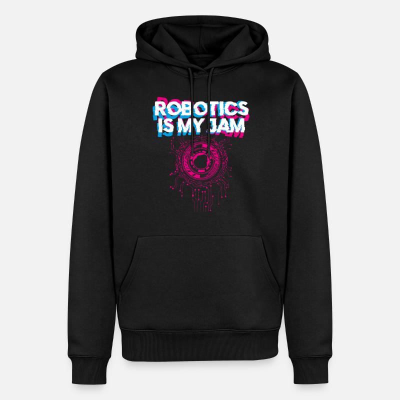 Robot Robotics Engineer Robotics - Men’s Premium Organic Hoodie - black