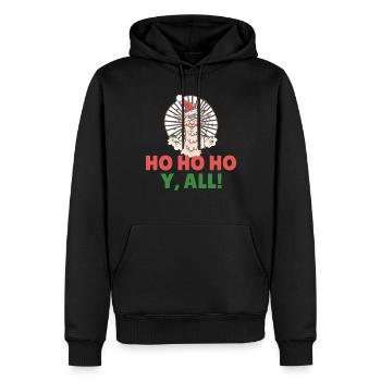 Lama Geschenk Lama Liebhaber Geschenk - Männer Premium Bio Hoodie - Schwarz - Vorne - Nico (187cm)